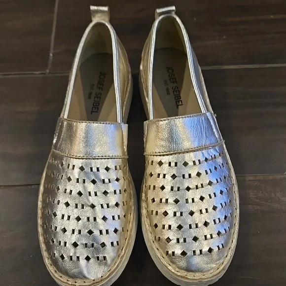 Josef Seibel Sofie 27 Platnium Slip-On Loafers Sz 40 - Picture 3 of 10